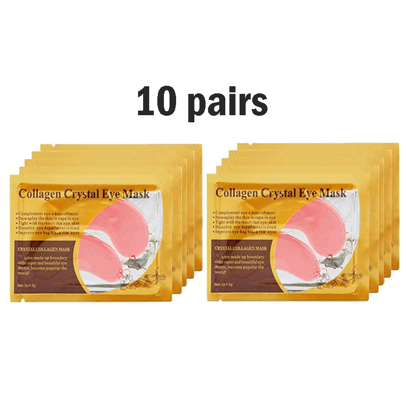 5/10/20/30 Pairs Gold Collagen Crystal Eye Mask Skincare Eye Patches Firming Moisturizing Nourishing Eye Skin Care Products